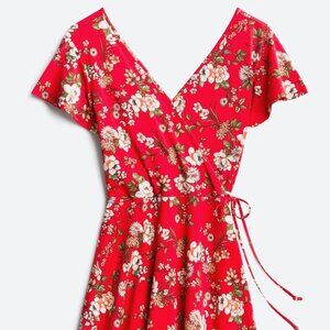 Kaileigh Kaela Faux Wrap Knit Dress